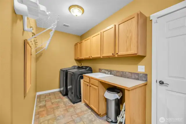 Laundry room.
