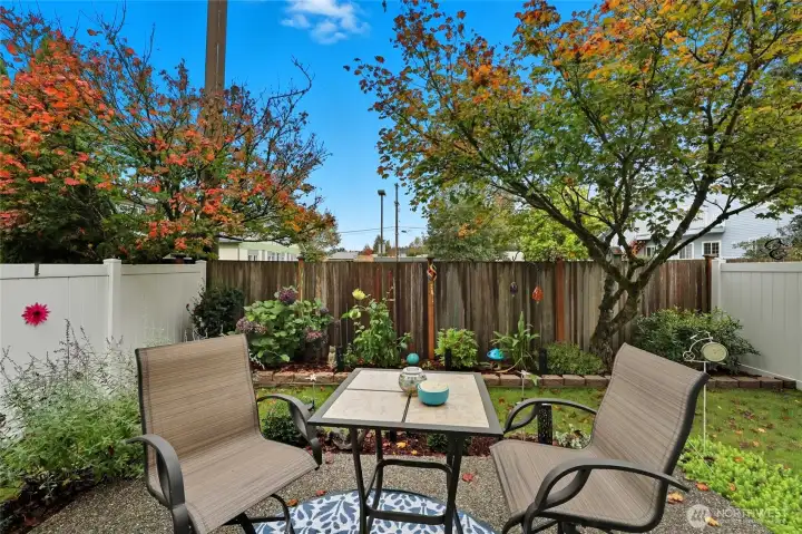 Fenced in yard