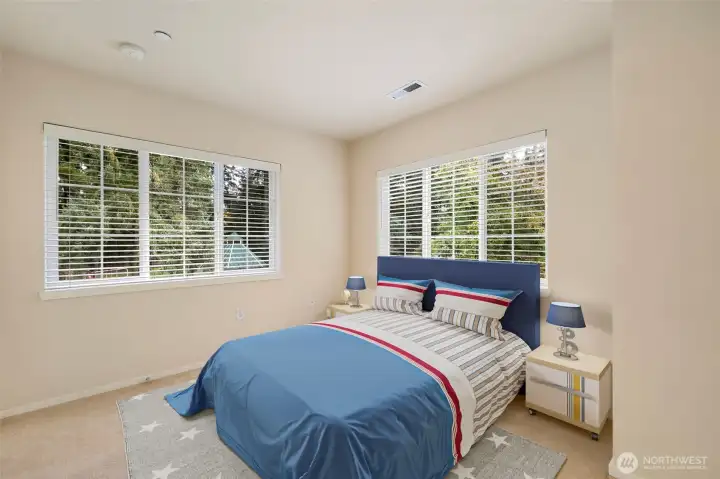 3rd bedroom virtually staged as bedroom