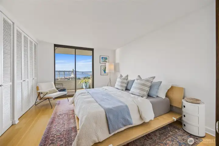 Views from every room including the spacious bedroom.