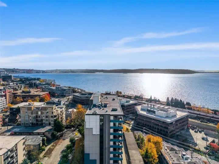 This is Pacific Northwest living with water, island and mountain views.
