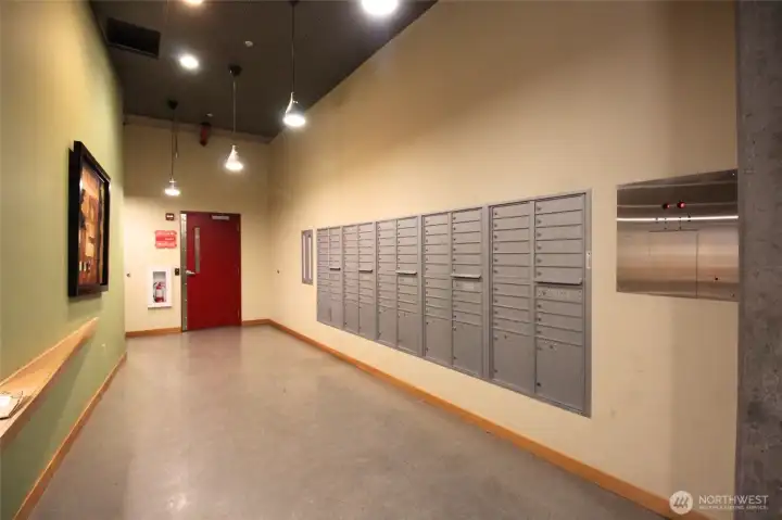 Mail Room located securely indoors