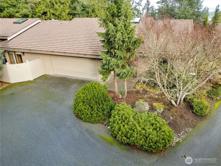The home has an attached 2-car garage.