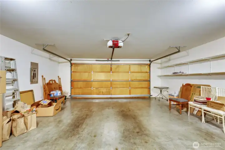 2-car attached garage with no-step entry.