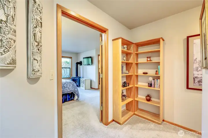 Entry into the primary suite.