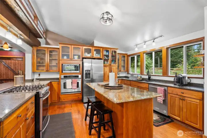 So much natural lighting throughout the kitchen beautiful views from every window in this home absolute must see.