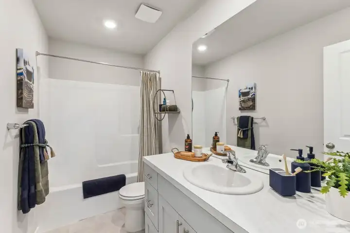 Guest bathroom. Photos are representative only and may display different color package and/or upgrades.
