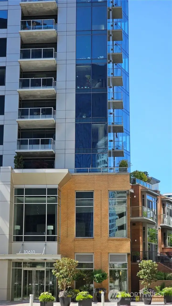 Modern residential tower showcasing urban sophistication.