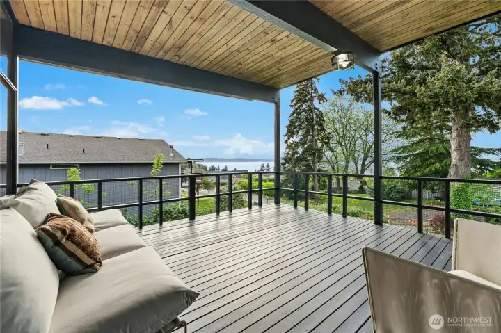 South end of deck sitting area