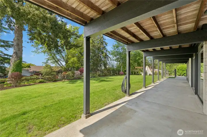 Lower covered patio