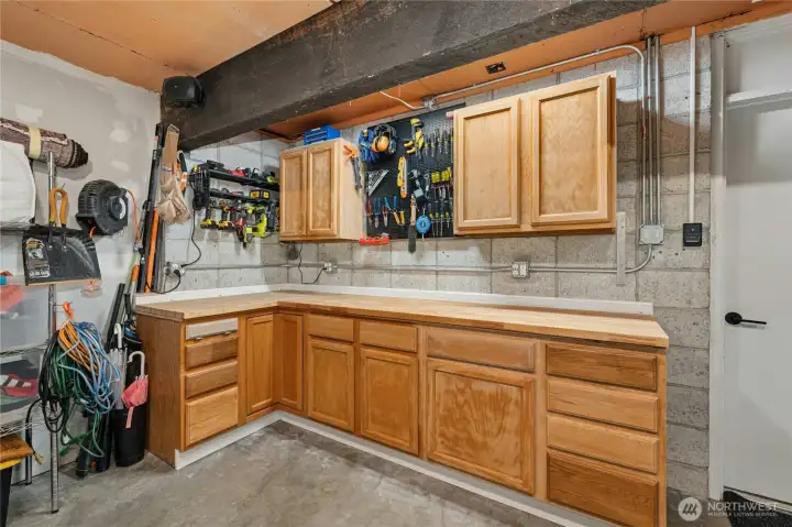 Garage work area