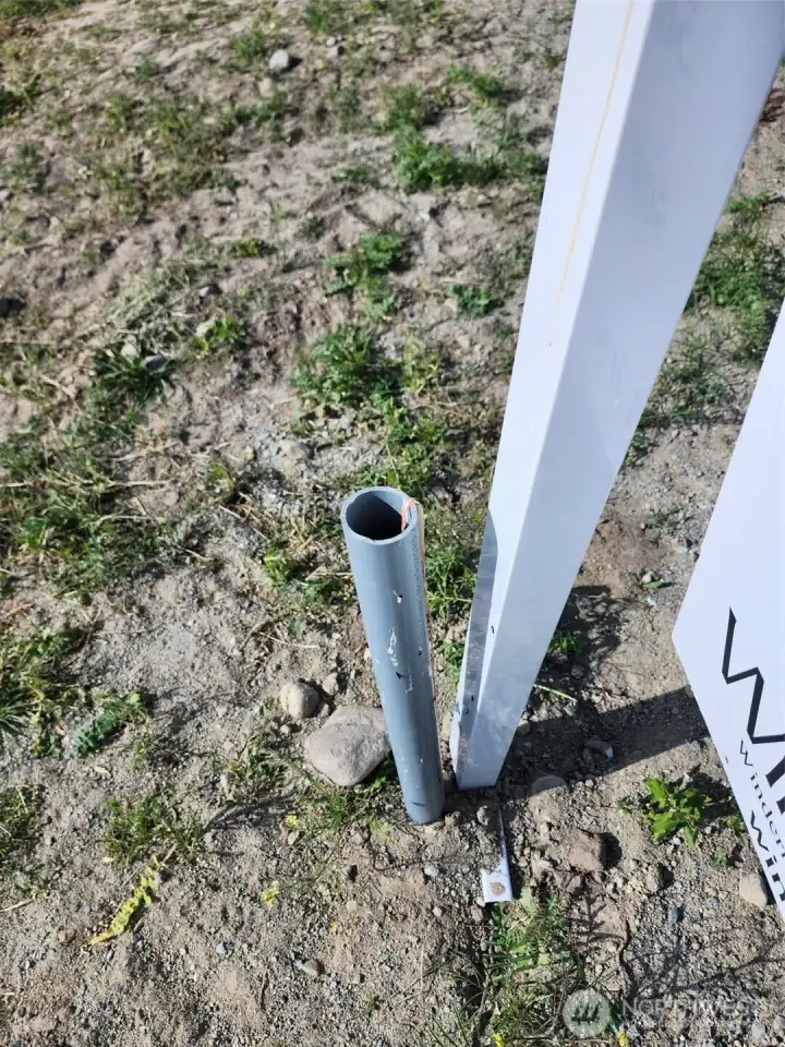 Conduit to PUD switch cabinet. Conduit to PUD switch cabinet.