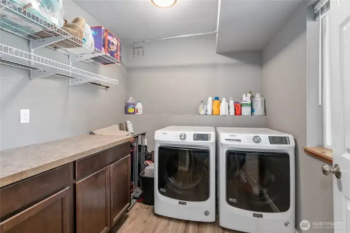 Lower floor laundry