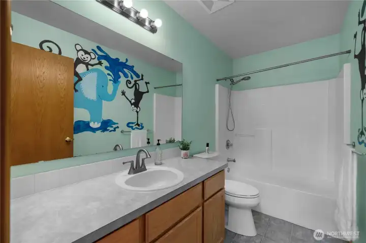 Full guest bath with a tub Full guest bath with a tub