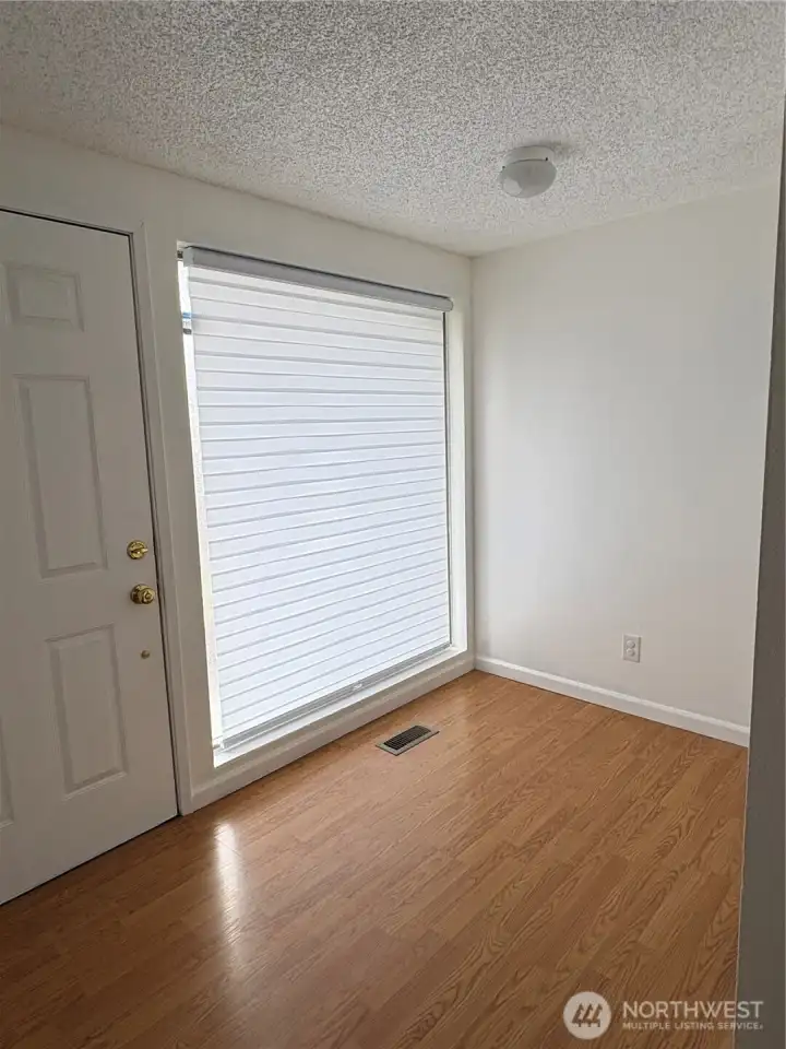 Entry to home with large window