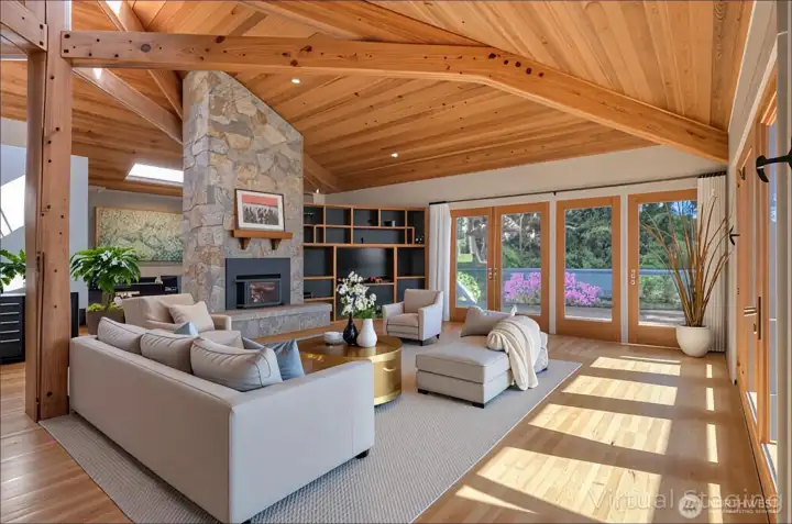 Living/Great room - virtually staged