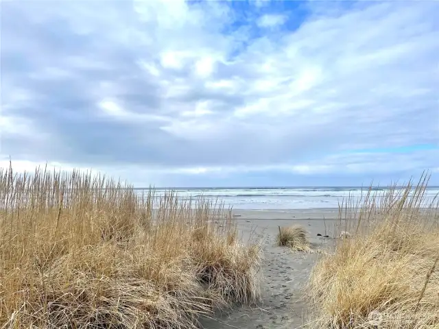 a five minute walk and you are here!