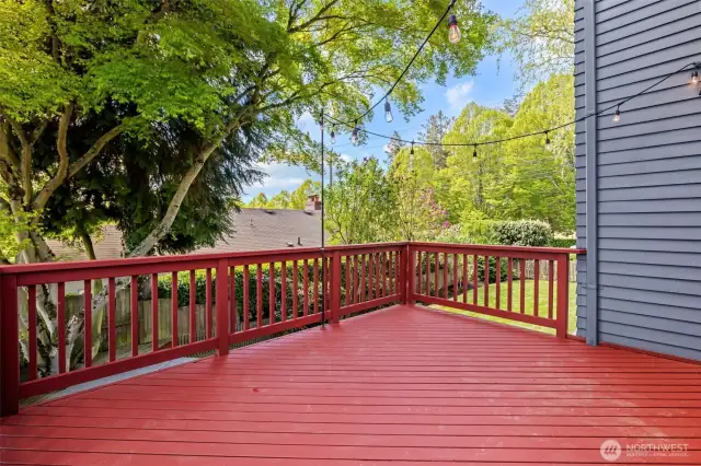 Wonderful deck for entertaining or enjoying summer