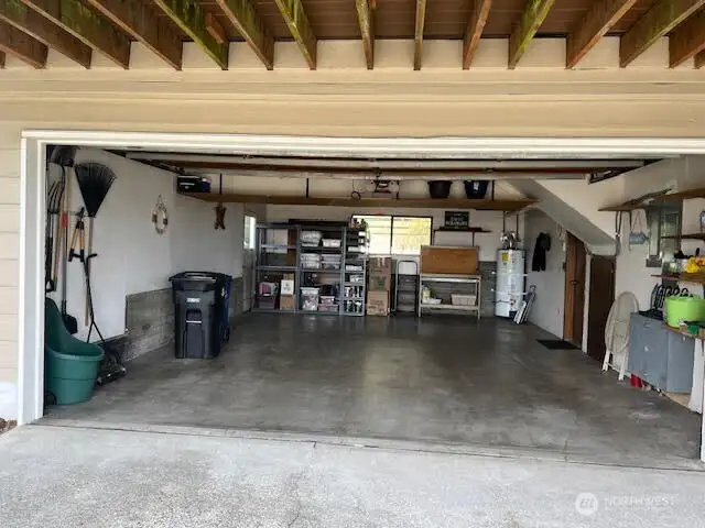 A spacious 2 car garage.