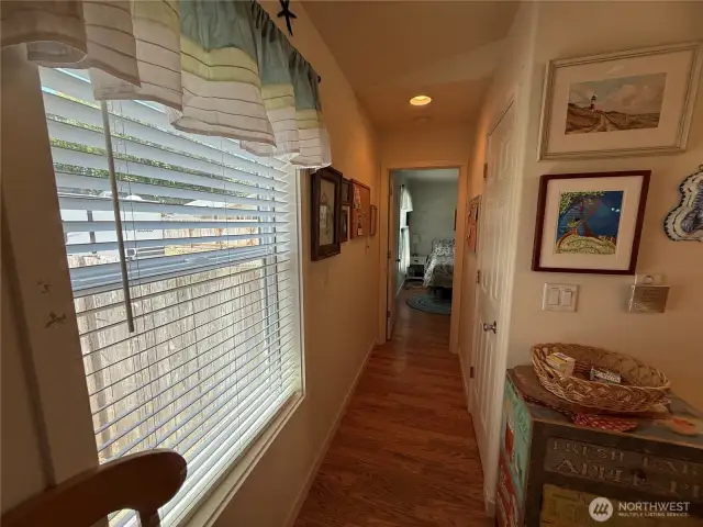 Hallway to main bedroom