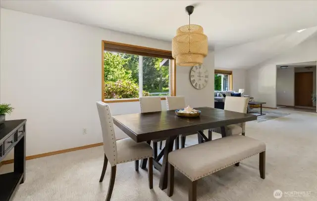 The dining room