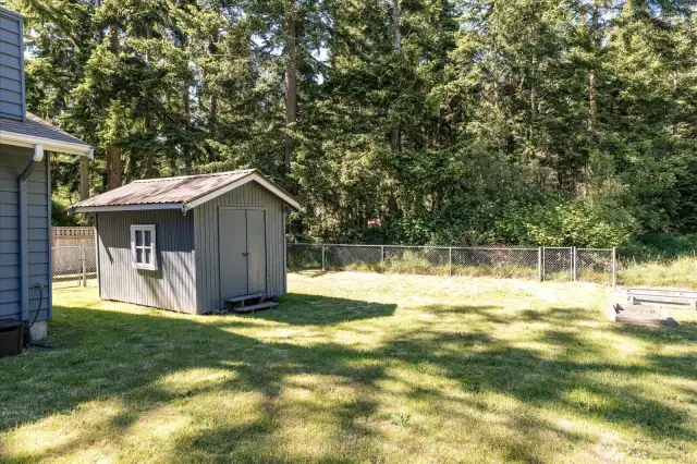 Shed for the lawn gear