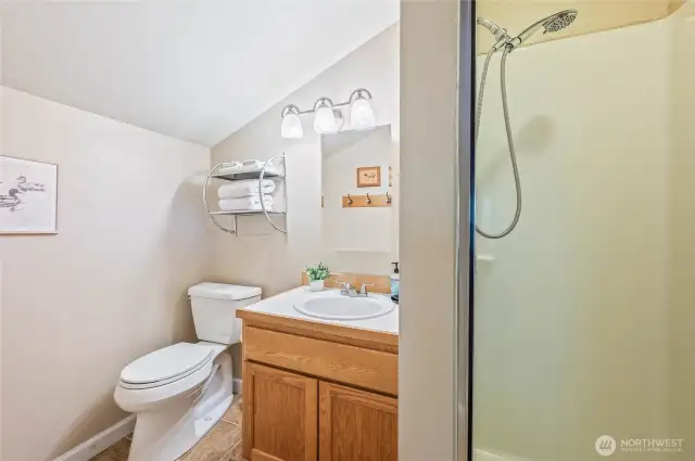 Private ensuite bathroom with a modern shower for your comfort