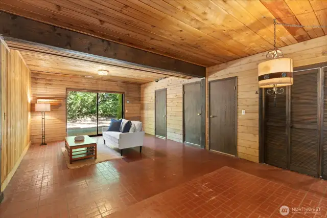 Sliders to back patio.