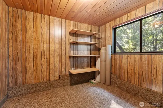 Huge storage room downstairs.