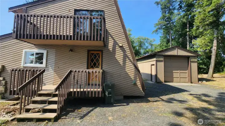 Side entrance