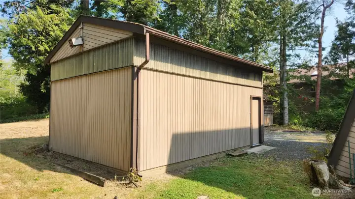 Back of garage