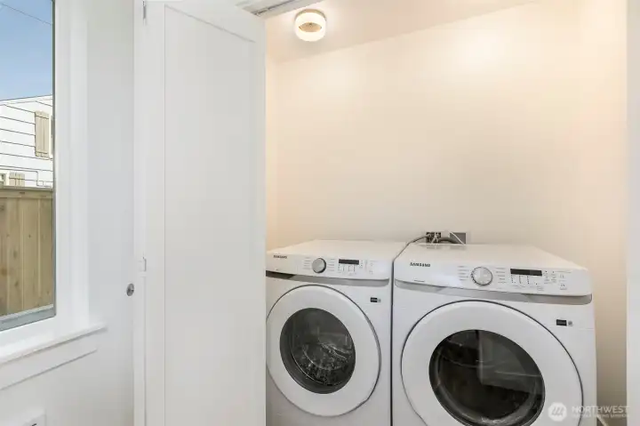 Washer and dryer included