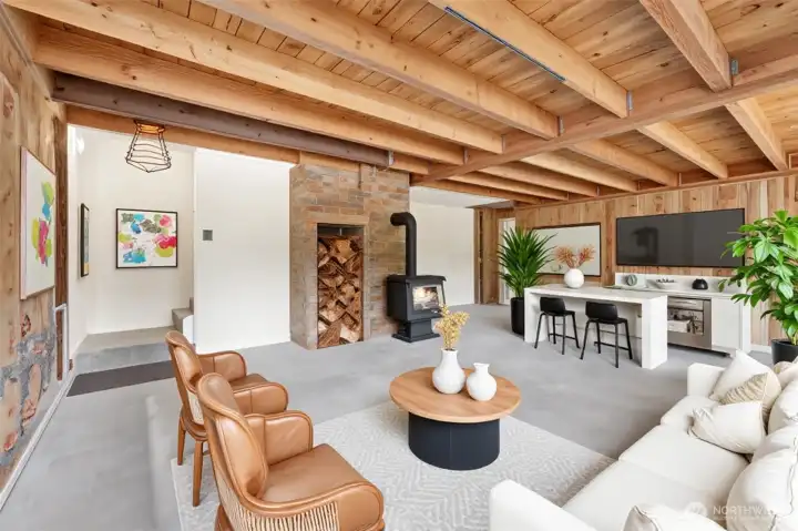 Virtually Staged basement