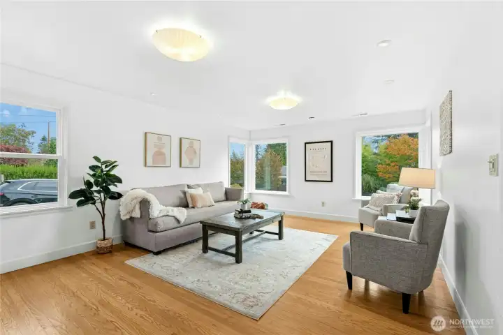 Watch the neighbors go by, sit and read a good book while enjoying your morning coffee or take a nap in this cozy alcove beneath the bay window.