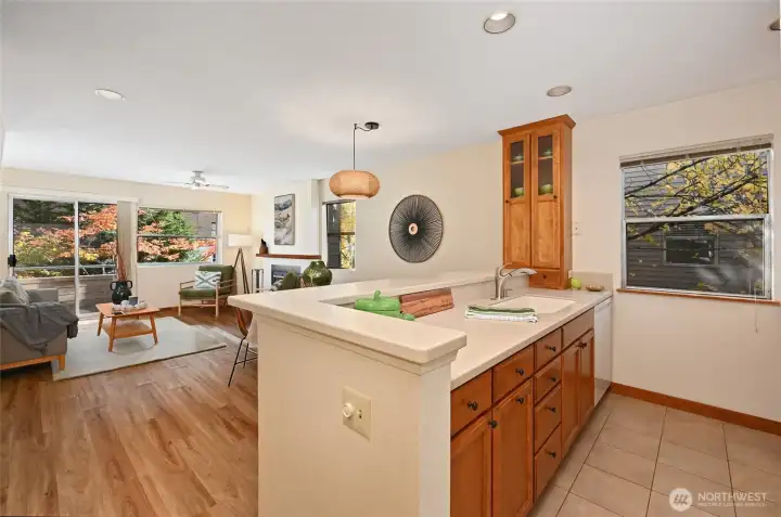 Loads of counter space in this kitchen