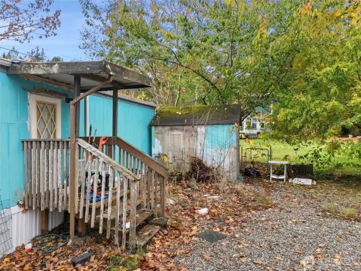 Back yard/ Shed