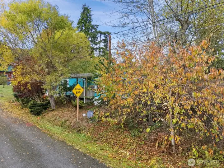 Street corner where home is situated