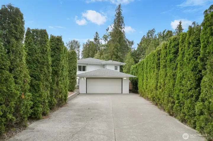 2 Car Garage and extended driveway