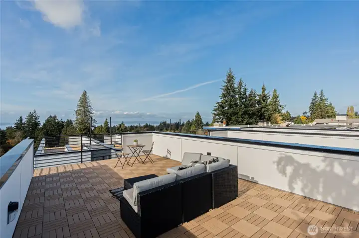 Rooftop view on a clear day