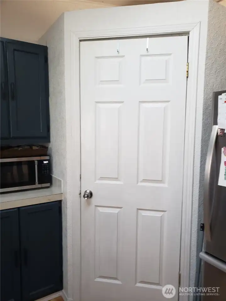 A Picture of the Huge Walk In Pantry.