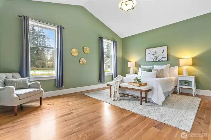 Generous primary bedroom
