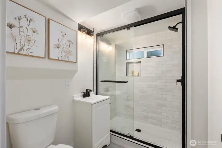 Added Shower Downstairs