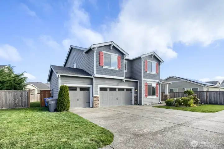 Plenty of side yard and parking