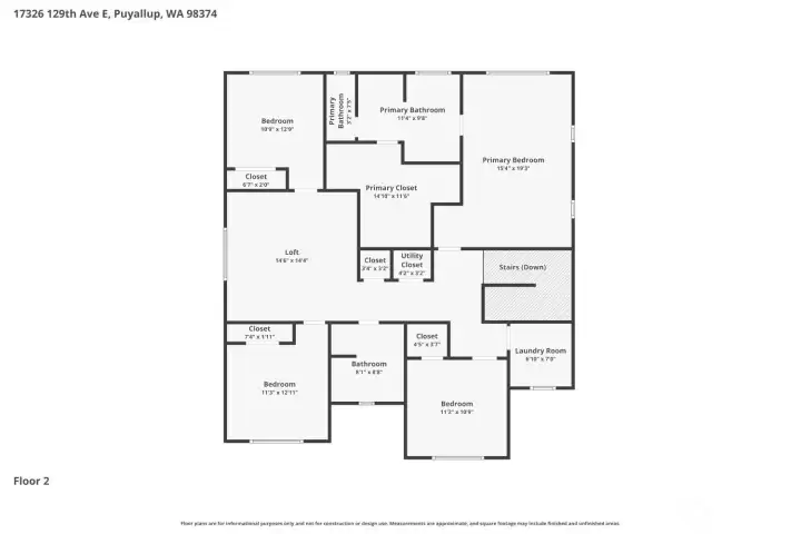 Second Floor Floorplan
