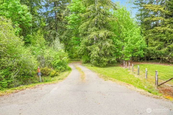 Driveway from street view