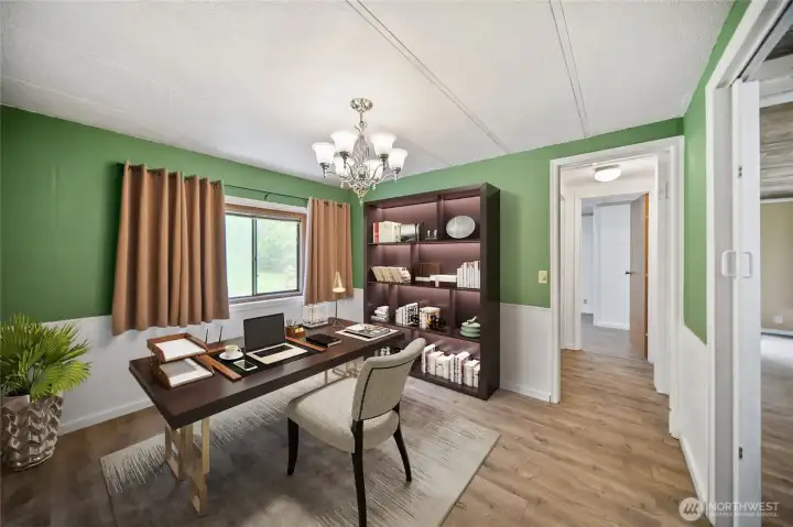Office or Dining (virtually Staged)