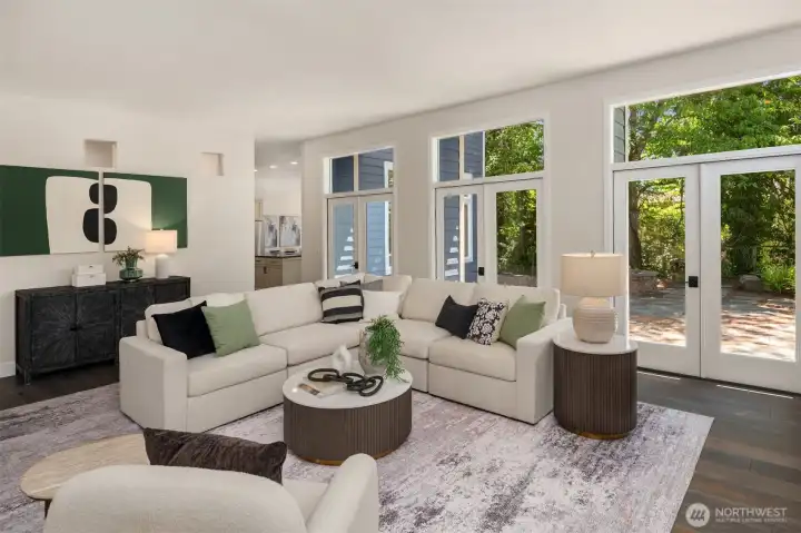 This living room is super-sized!