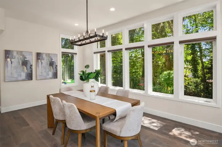 Tall ceilings and tons of windows abound!