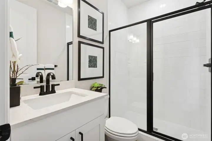 Actual Home - Shower on the main floor