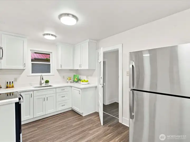 New kitchen counters, cabinets and appliances New kitchen counters, cabinets and appliances